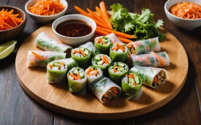 Rouleaux printemps vegan : la santé enroulée dans une feuille de riz